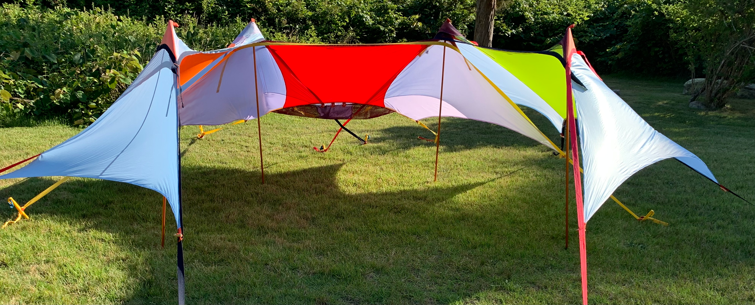 Zinnia Sunshades' UPF50 lightweight sun protection canopy